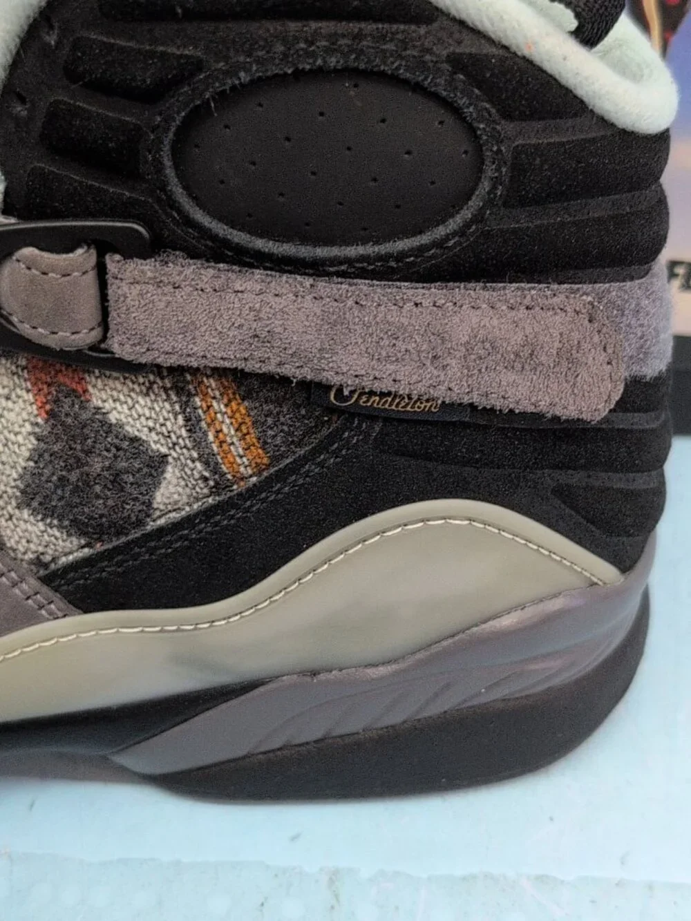 Air Jordan 8 Retro N7 Sneakers Men's Shoes US 8 Thunder Gray Black CQ9601-001